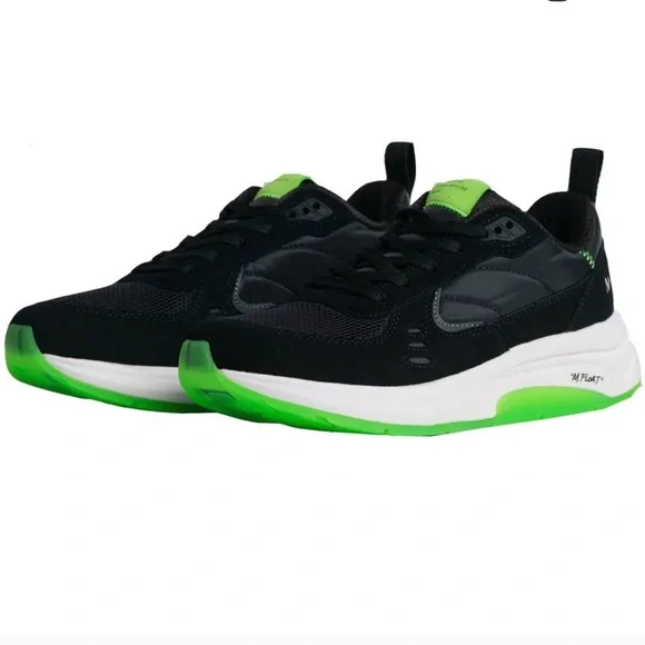 Municipal Origin Sneaker M.OG Black Lime Green Size 10/10.5 - Picture 13 of 13
